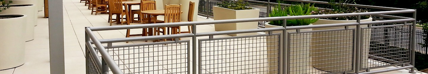 Wire Mesh  Architectural Handrail by Hollaender