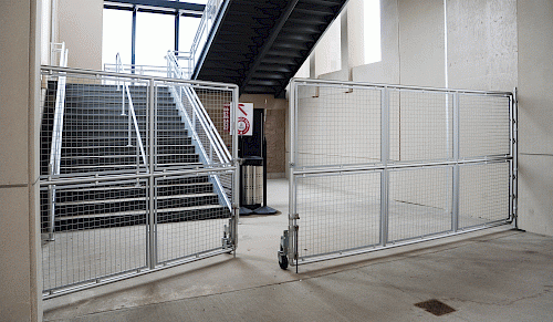 Interna-Rail® Gate with Wire Mesh Infill Panels