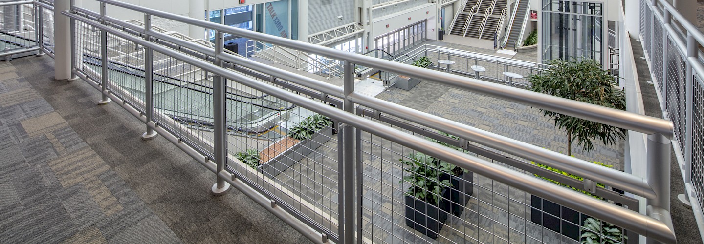 Wire Mesh  Architectural Handrail by Hollaender