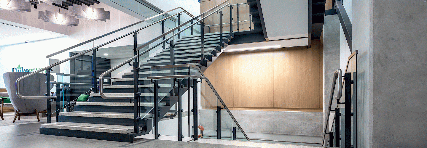 Wire Mesh  Architectural Handrail by Hollaender